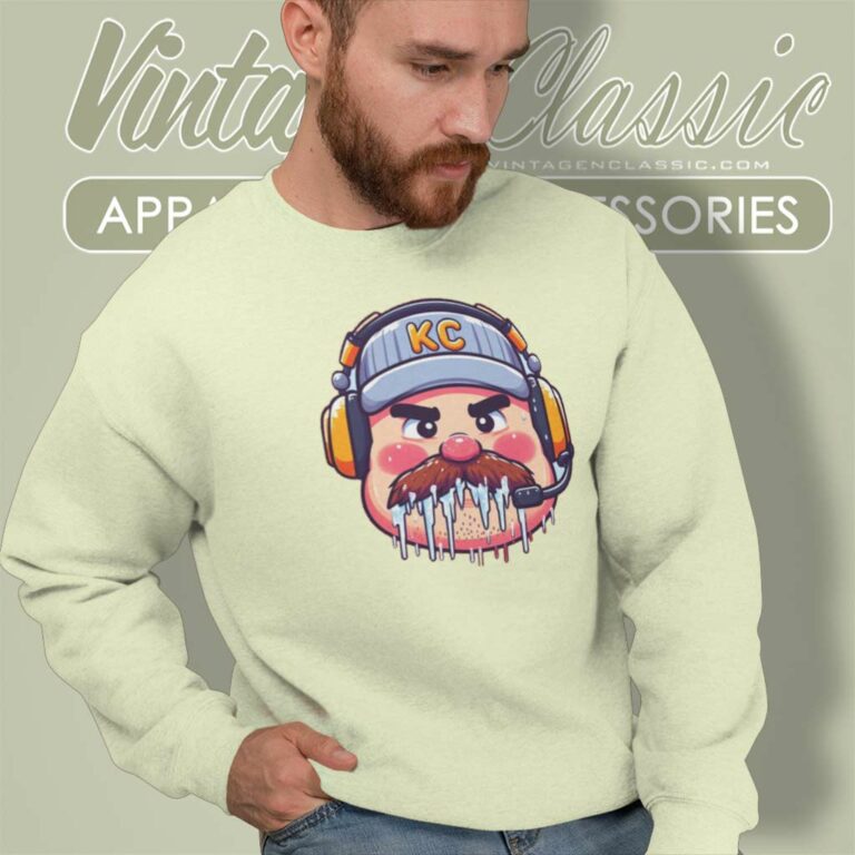 Frozen Andy Reid Icicle Shirt Mustache Sweatshirt Frozen Andy Reid Icicle Shirt Mustache Sweatshirt