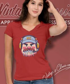 Frozen Andy Reid Icicle Shirt Mustache V Neck TShirt