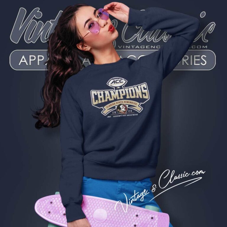 Fsu Acc Championship Shirt Blue 84 Football Conference Sweatshirt Fsu Acc Championship Shirt Blue 84 Football Conference Sweatshirt