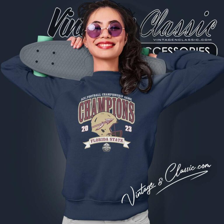 Fsu Florida State Seminoles Acc Football Champions 2023 Sweatshirt Fsu Florida State Seminoles Acc Football Champions 2023 Sweatshirt