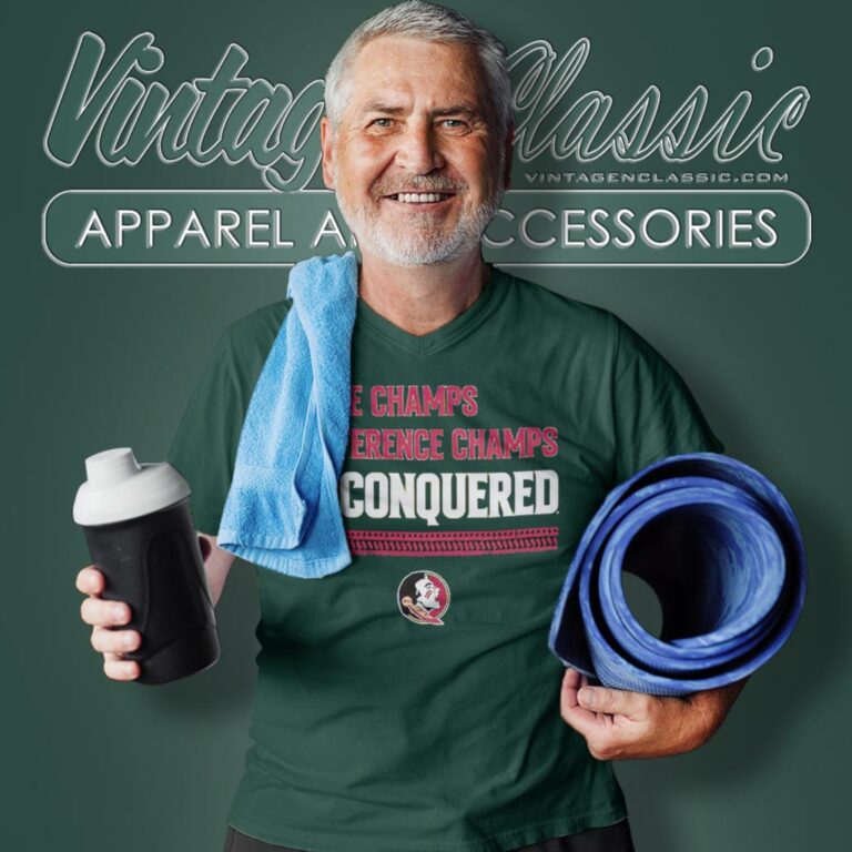 Fsu Football State Champs Conference Champs Unconquered V Neck TShirt Fsu Football State Champs Conference Champs Unconquered V Neck TShirt