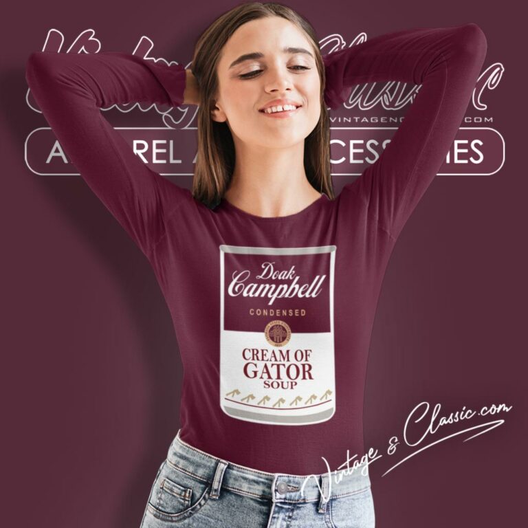 Fsu Shirt Doak Campbell Condensed Cream Of Gator Soup Long Sleeve Tee Fsu Shirt Doak Campbell Condensed Cream Of Gator Soup Long Sleeve Tee