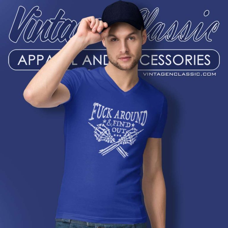 Fuck Around And Find Halloween Fuck Off V Neck TShirt Fuck Around And Find Halloween Fuck Off V Neck TShirt