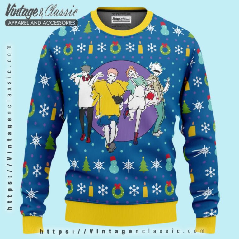 Fun Walk Jujutsu Kaisen Ugly Christmas Sweater Ugly Christmas Sweater Fun Walk Jujutsu Kaisen Ugly Christmas Sweater Ugly Christmas Sweater