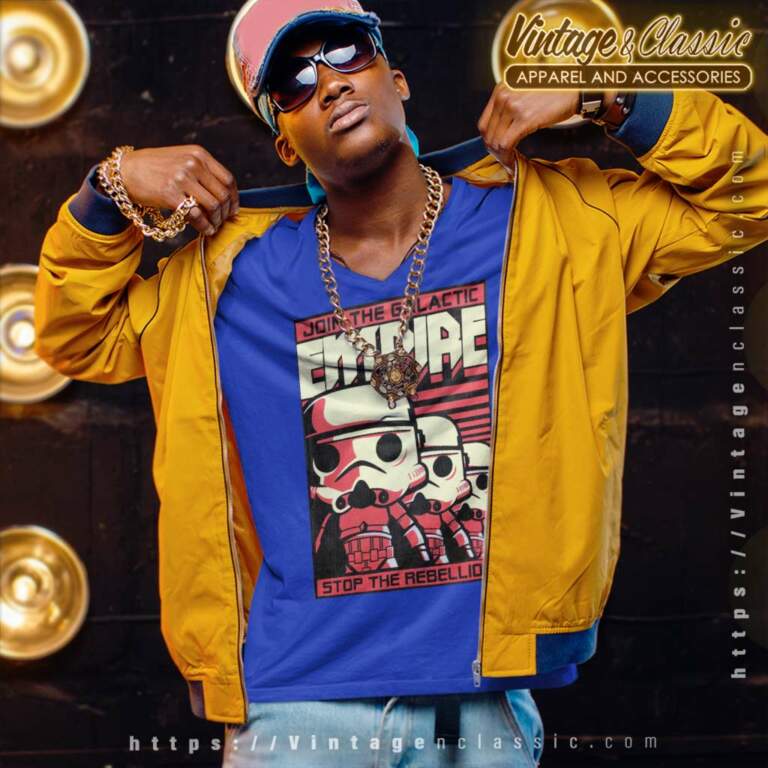 Funko Pop Star Wars Join The Galactic Empire Chibi V Neck TShirt Funko Pop Star Wars Join The Galactic Empire Chibi V Neck TShirt