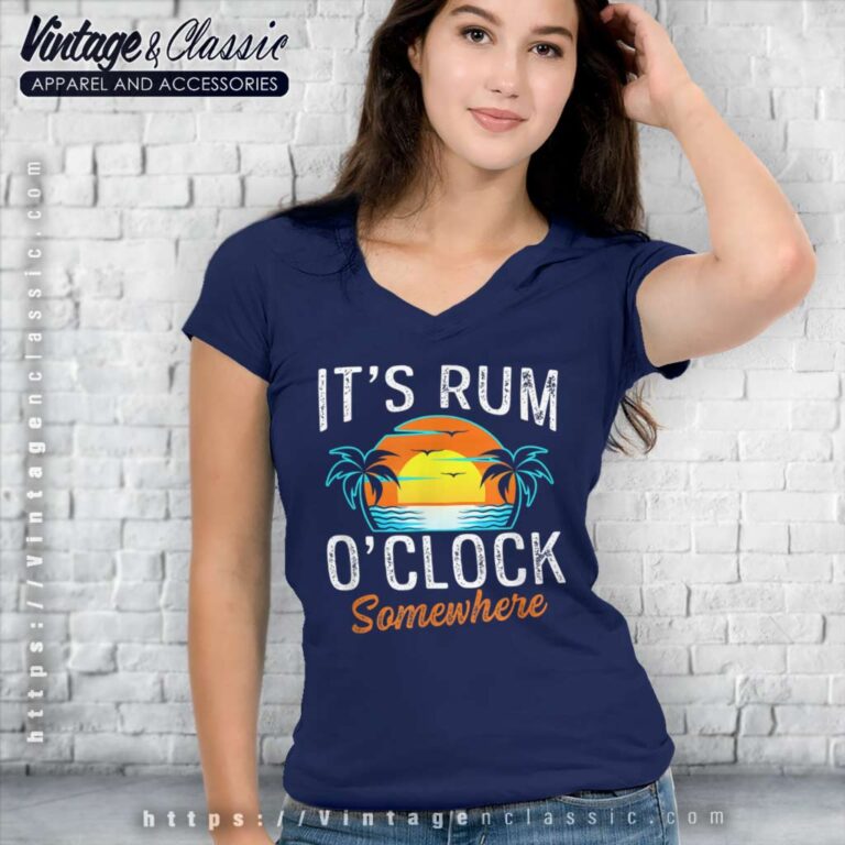 Funny Beach Rum Drinking V Neck TShirt Funny Beach Rum Drinking V Neck TShirt