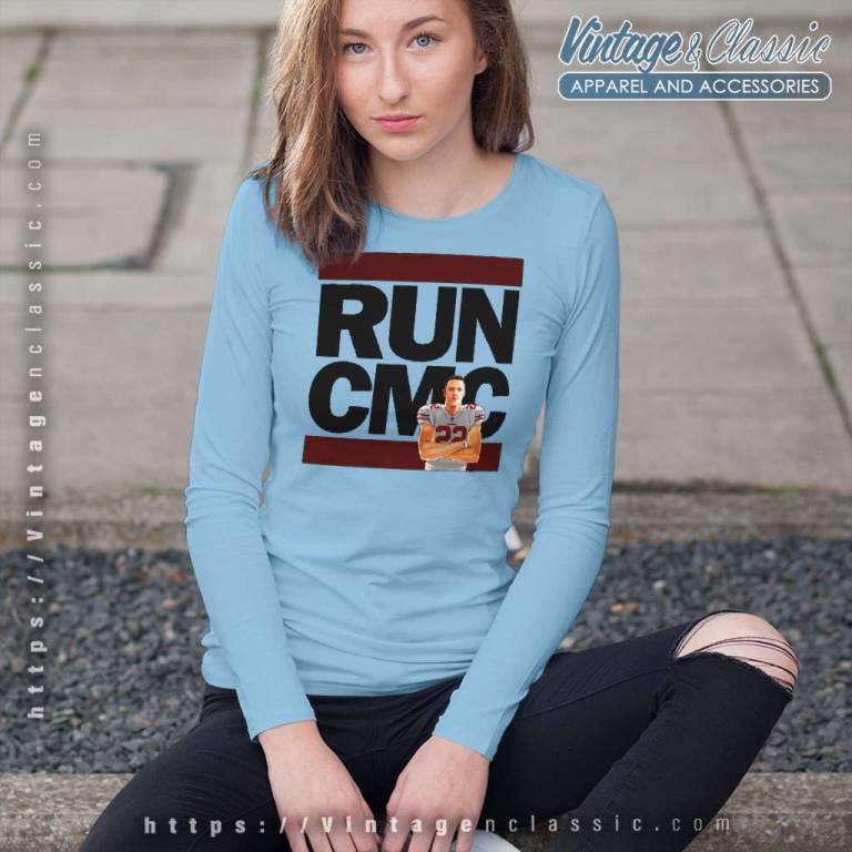 Funny Christian Mccaffrey Fantasy Run Cmc Football Long Sleeve Tee Funny Christian Mccaffrey Fantasy Run Cmc Football Long Sleeve Tee