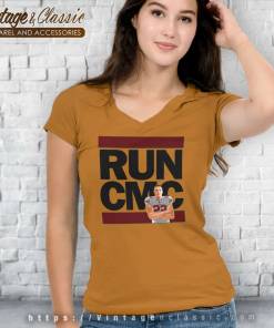 Funny Christian Mccaffrey Fantasy Run Cmc Football V Neck TShirt