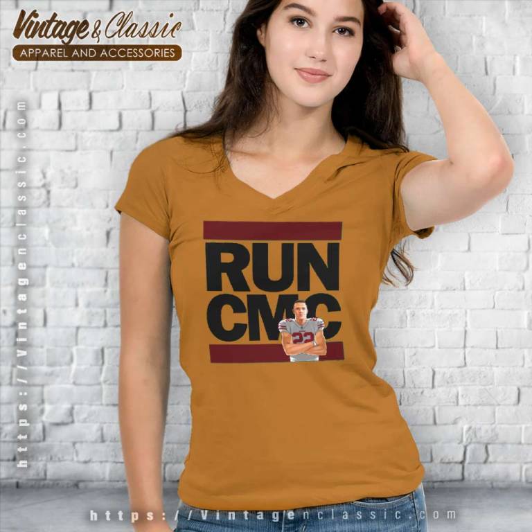 Funny Christian Mccaffrey Fantasy Run Cmc Football V Neck TShirt Funny Christian Mccaffrey Fantasy Run Cmc Football V Neck TShirt