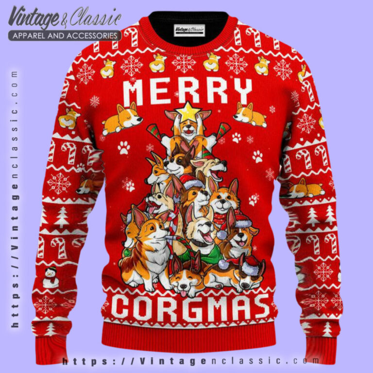 Funny Corgi Merry Corgmas Ugly Sweater Ugly Christmas Sweater Funny Corgi Merry Corgmas Ugly Sweater Ugly Christmas Sweater