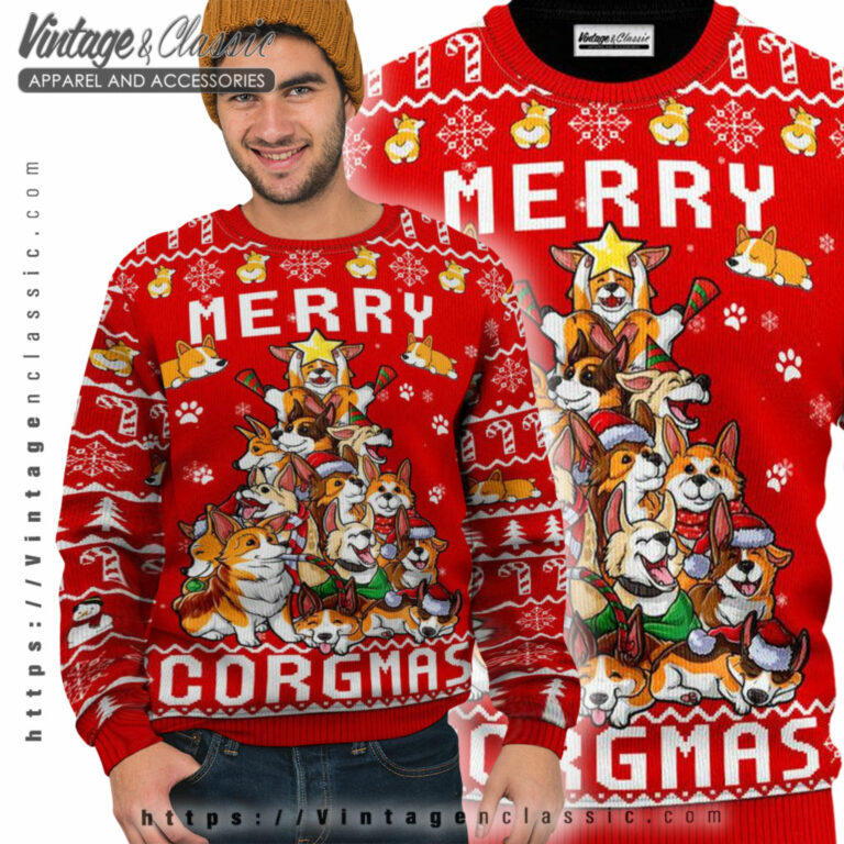 Funny Corgi Merry Corgmas Ugly Sweater Ugly Sweater Funny Corgi Merry Corgmas Ugly Sweater Ugly Sweater