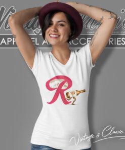 Funny Rainier Beer Logo V Neck TShirt
