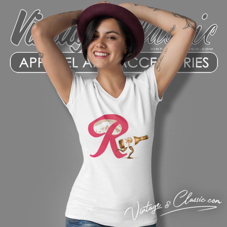Funny Rainier Beer Logo V Neck TShirt Funny Rainier Beer Logo V Neck TShirt
