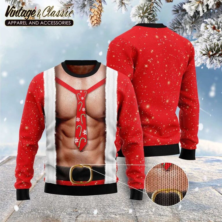 Funny Six Pack Muscle Ugly Christmas Sweater Sweatshirt Funny Six Pack Muscle Ugly Christmas Sweater Sweatshirt