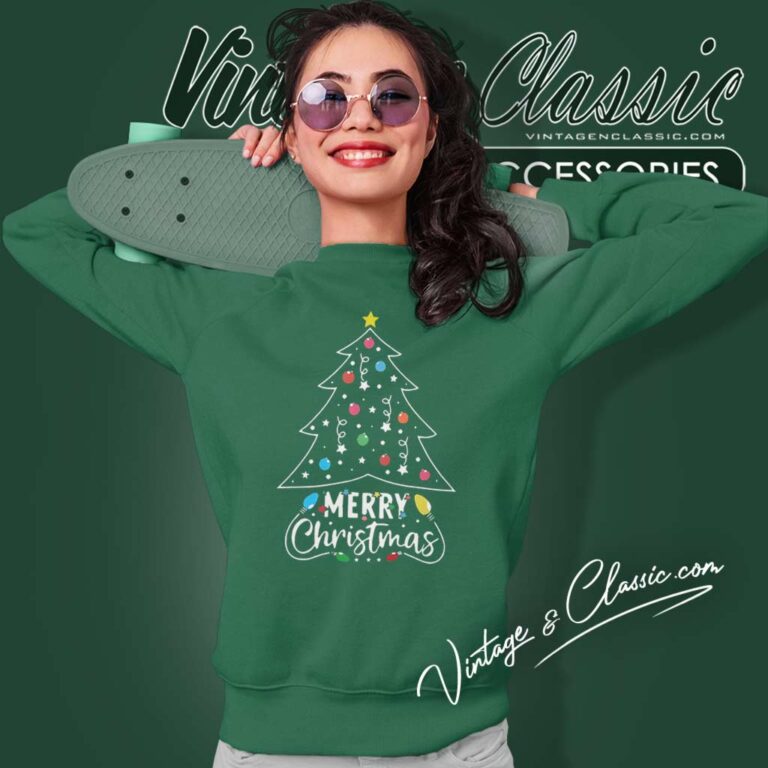 Funny Xmas Tree Lights Shirt Merry Christmas For Women Sweatshirt Funny Xmas Tree Lights Shirt Merry Christmas For Women Sweatshirt