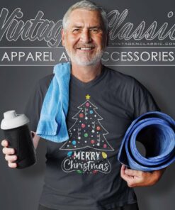Funny Xmas Tree Lights Shirt Merry Christmas For Women V Neck TShirt