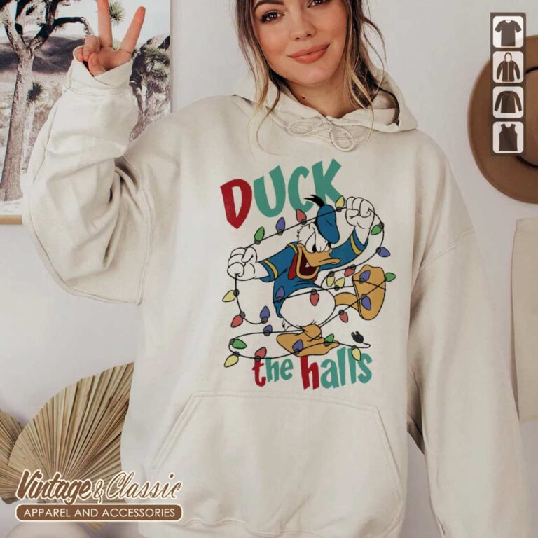 Funy Donald Duck The Halls Christmas Lights Shirt Hoodie Funy Donald Duck The Halls Christmas Lights Shirt Hoodie