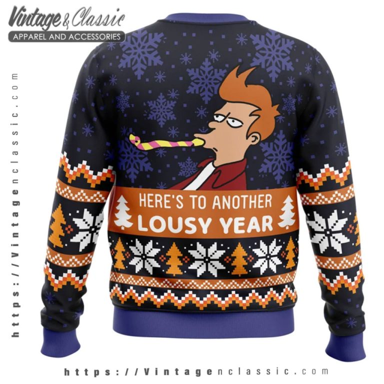 Futurama Philip J Fry Ugly Christmas Sweater back Ugly Sweater Futurama Philip J Fry Ugly Christmas Sweater back Ugly Sweater