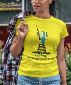 Gadsden Flag Beavis Are You Threatening Me Women TShirt