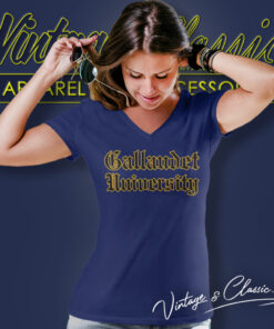 Gallaudet University Shirt 5 Gallaudet University V Neck TShirt