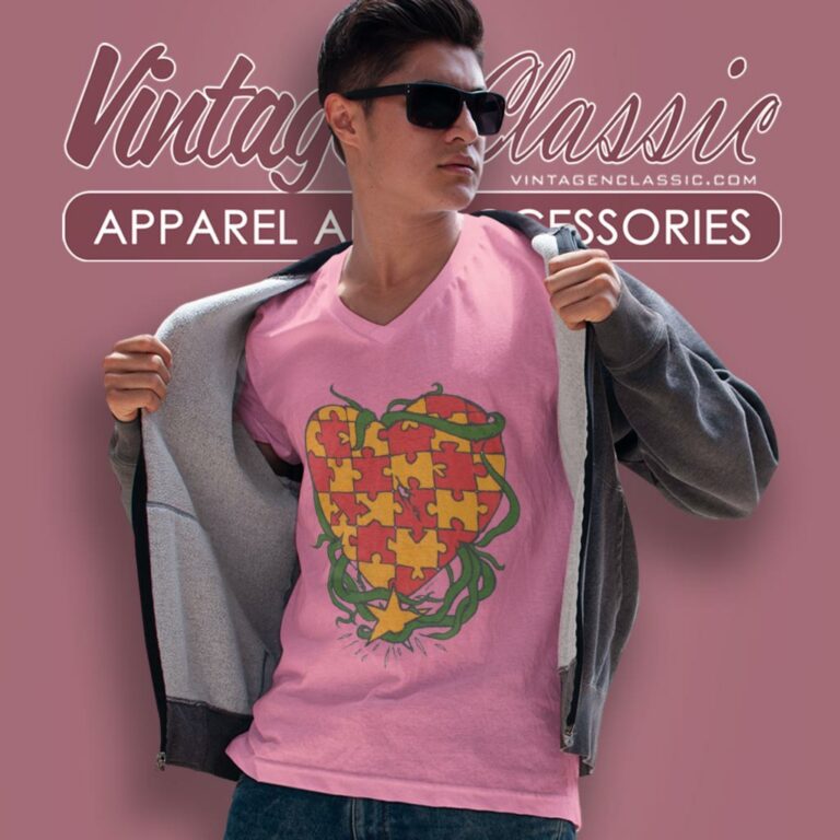 Gallery Dept Puzzle Heart V Neck TShirt Gallery Dept Puzzle Heart V Neck TShirt