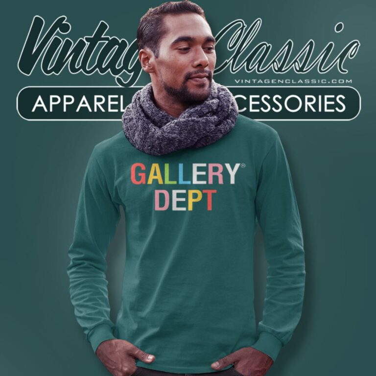 Gallery Dept Rainbow Logo Long Sleeve Tee Gallery Dept Rainbow Logo Long Sleeve Tee