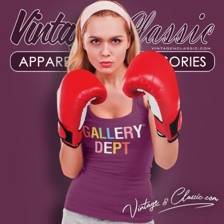 Gallery Dept Rainbow Logo Tank Top Racerback Gallery Dept Rainbow Logo Tank Top Racerback