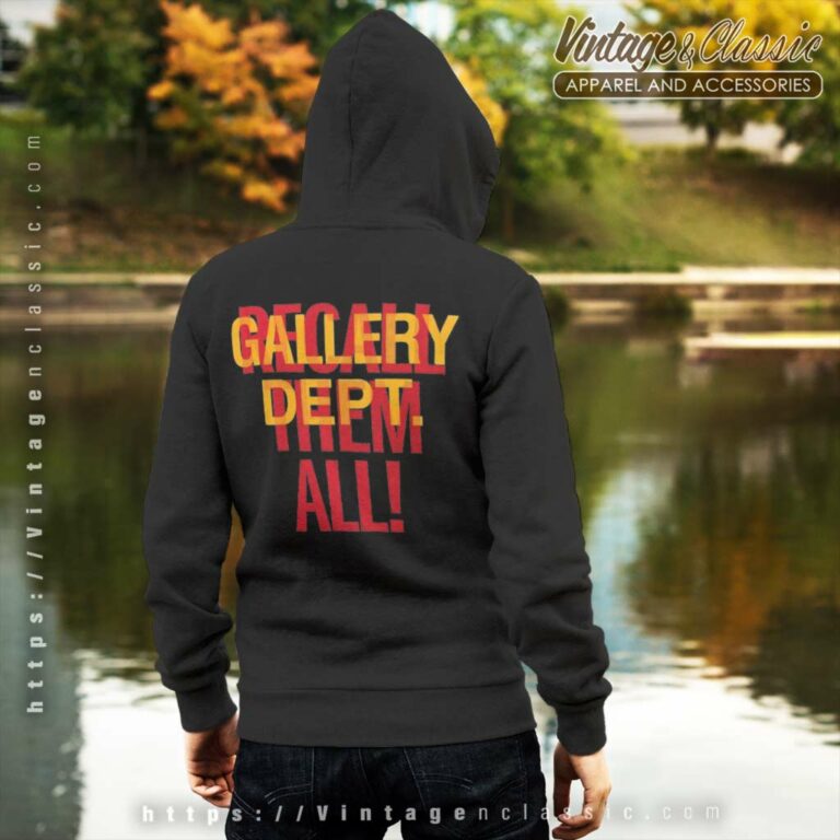 Gallery Dept Shirt Big G Ball Hoodie Back Side Gallery Dept Shirt Big G Ball Hoodie Back Side