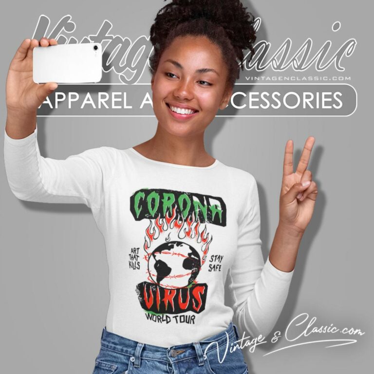 Gallery Dept Shirt Corona Virus World Tour Long Sleeve Tee Gallery Dept Shirt Corona Virus World Tour Long Sleeve Tee
