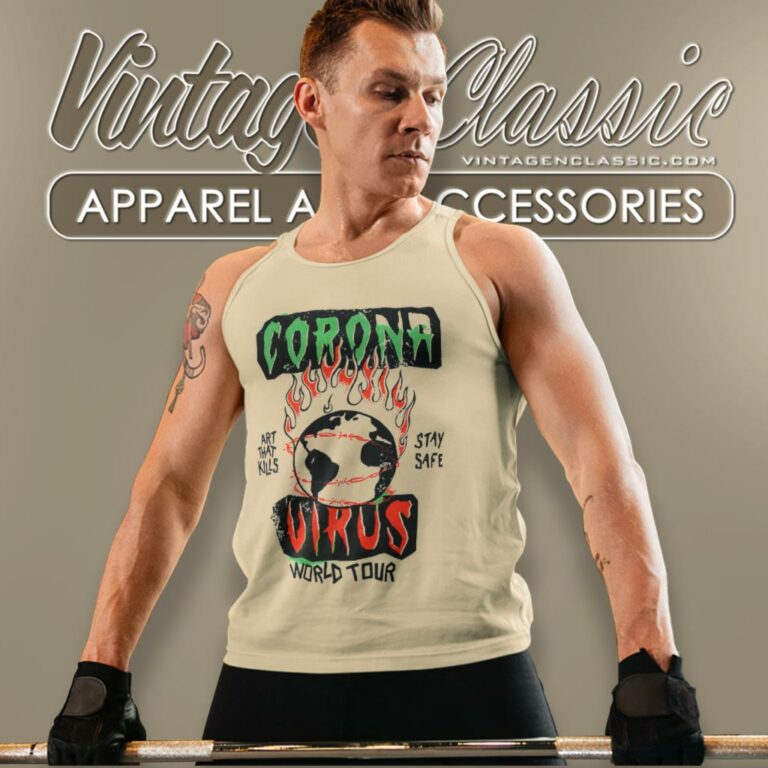 Gallery Dept Shirt Corona Virus World Tour Tank Top Racerback Gallery Dept Shirt Corona Virus World Tour Tank Top Racerback