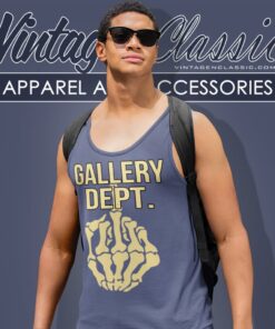 Gallery Dept Shirt Skeleton Middle Finger 4 Gallery Dept Shirt Skeleton Middle Finger Tank Top Racerback