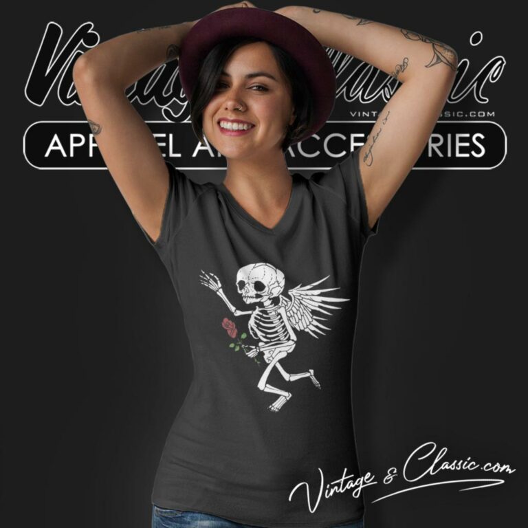 Gallery Dept Skull Angel V Neck TShirt Gallery Dept Skull Angel V Neck TShirt