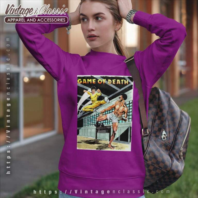 Game Of Death Bruce Lee Vs Kareem Abdul Jabbar Sweatshirt Game Of Death Bruce Lee Vs Kareem Abdul Jabbar Sweatshirt