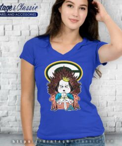 Game Of Thrones Snoopy Green Bay Packers V Neck TShirt