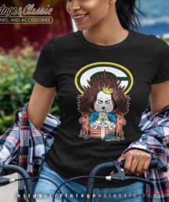 Game Of Thrones Snoopy Green Bay Packers Women TShirt
