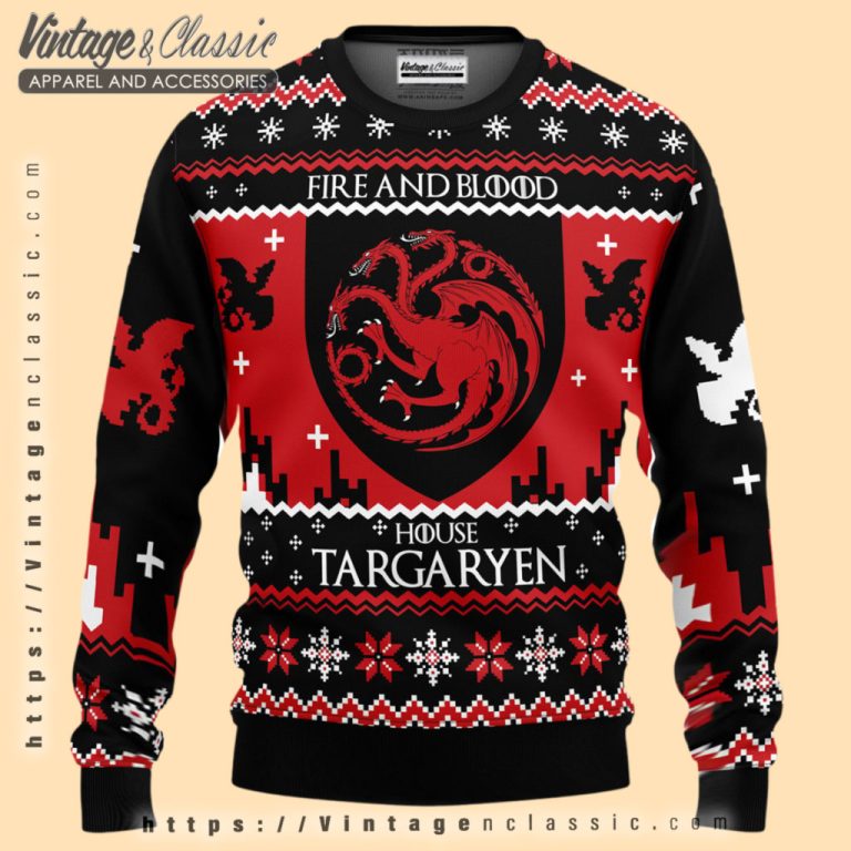 Game Of Thrones Targaryen Ugly Christmas Sweater Ugly Christmas Sweater Game Of Thrones Targaryen Ugly Christmas Sweater Ugly Christmas Sweater