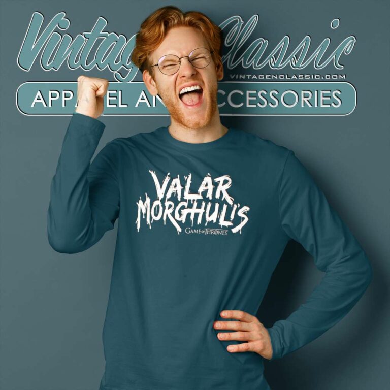 Game Of Thrones Valar Morghulis Logo Long Sleeve Tee Game Of Thrones Valar Morghulis Logo Long Sleeve Tee
