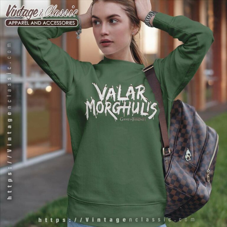 Game Of Thrones Valar Morghulis Logo Sweatshirt Game Of Thrones Valar Morghulis Logo Sweatshirt