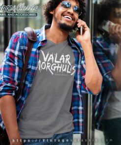 Game Of Thrones Valar Morghulis Logo V Neck TShirt
