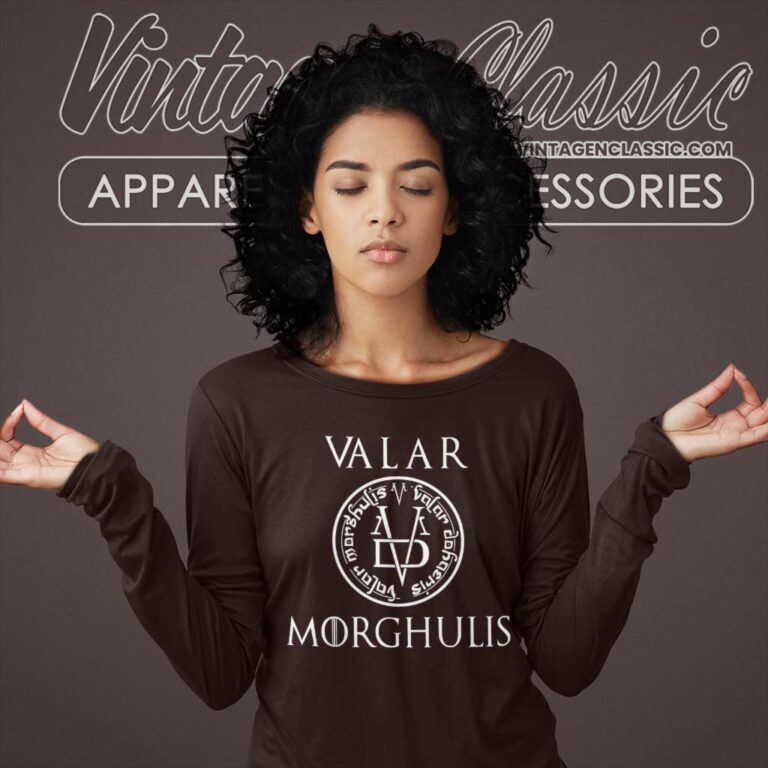 Game Of Thrones Valar Morghulis Long Sleeve Tee Game Of Thrones Valar Morghulis Long Sleeve Tee