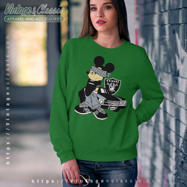 Gangster Mickey Mouse Las Vegas Raiders Sweatshirt Gangster Mickey Mouse Las Vegas Raiders Sweatshirt