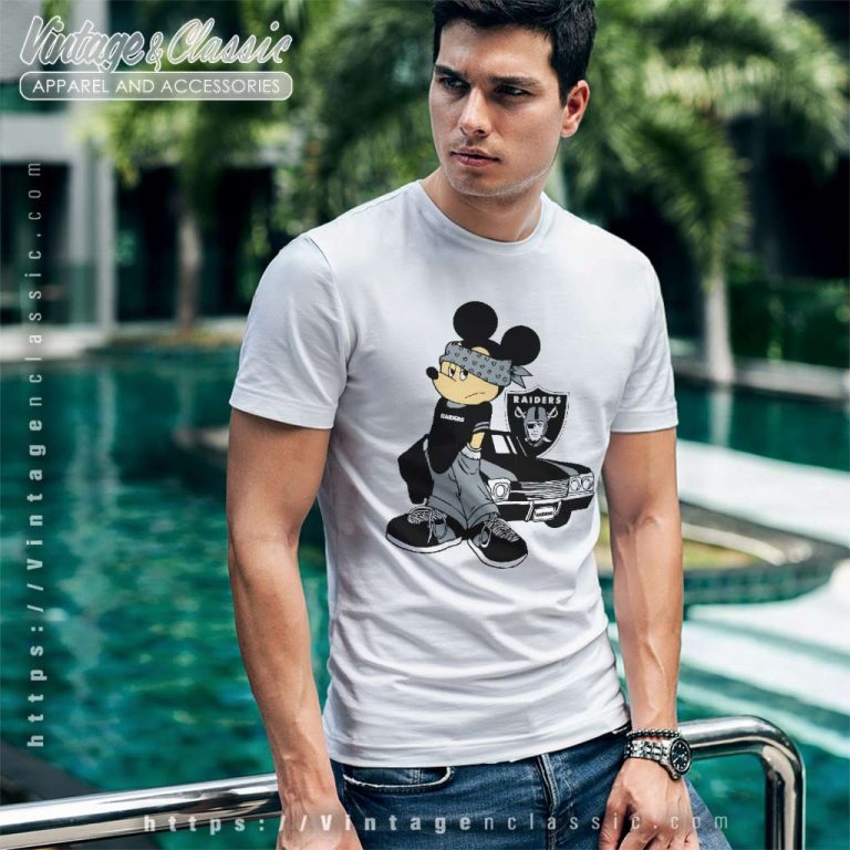 Gangster Mickey Mouse Las Vegas Raiders T Shirt Gangster Mickey Mouse Las Vegas Raiders T Shirt