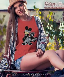 Gangster Mickey Mouse Las Vegas Raiders Women TShirt