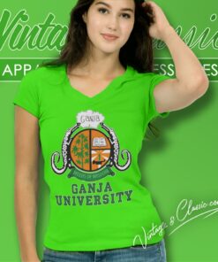 Ganja University Weeds Of Wisdom Shirt 5 Ganja University Weeds Of Wisdom V Neck TShirt