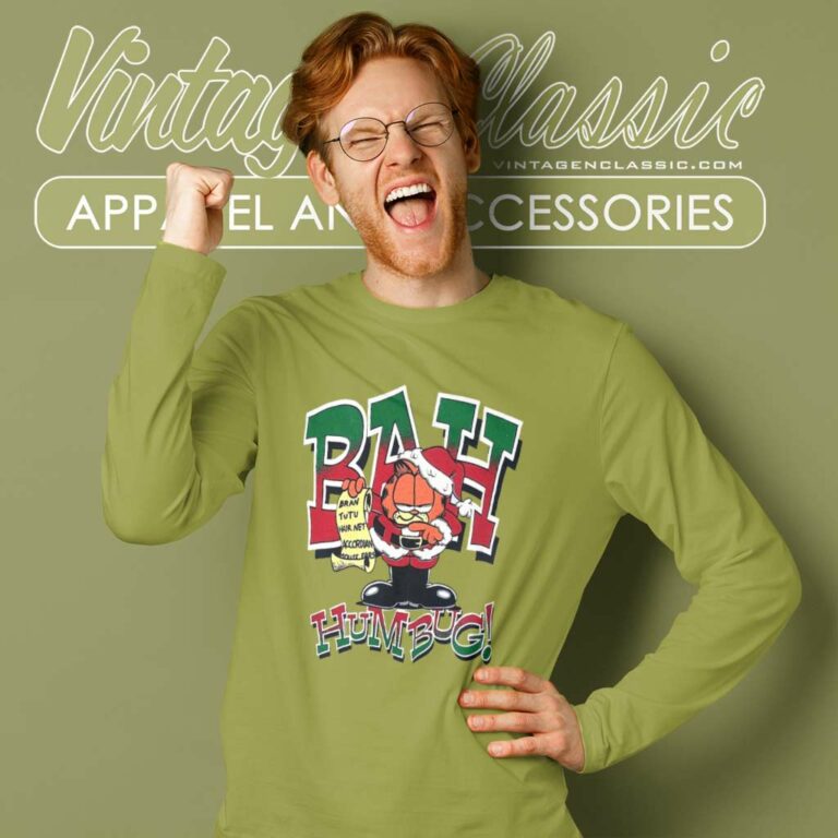 Garfield Bah Humbg Long Sleeve Tee Garfield Bah Humbg Long Sleeve Tee