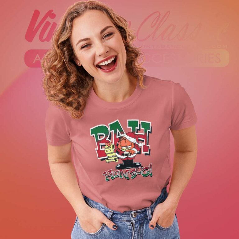 Garfield Bah Humbg Women TShirt Garfield Bah Humbg Women TShirt