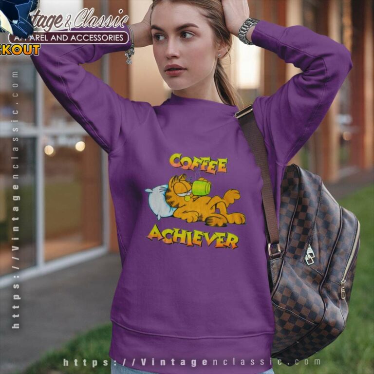 Garfield Coffee Achiever Sweatshirt Garfield Coffee Achiever Sweatshirt