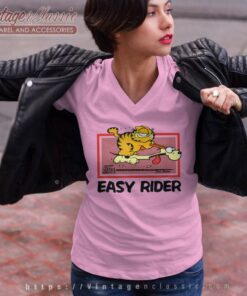 Garfield Easy Rider V Neck TShirt