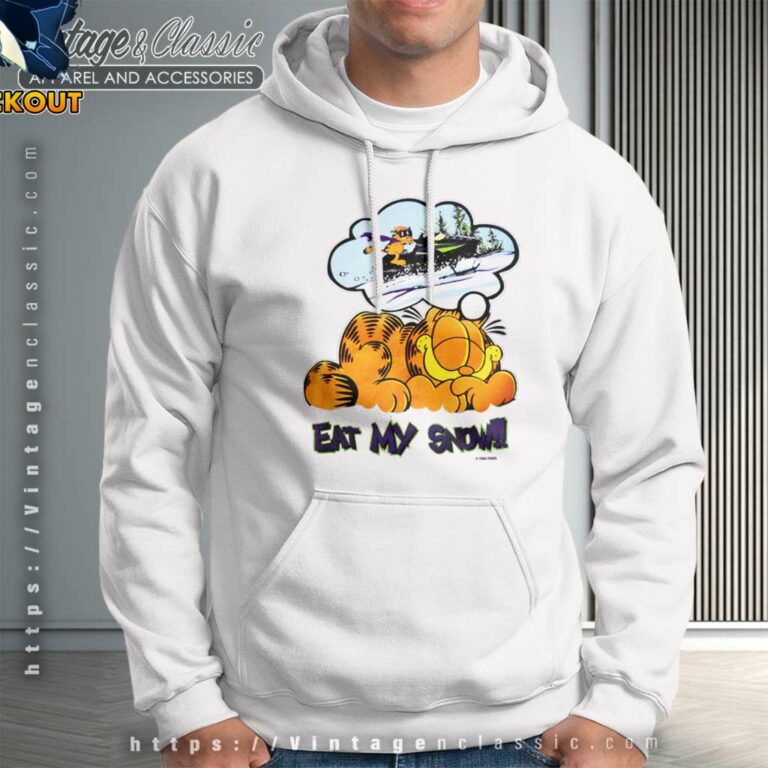 Garfield Eat My Snow Hoodie Garfield Eat My Snow Hoodie