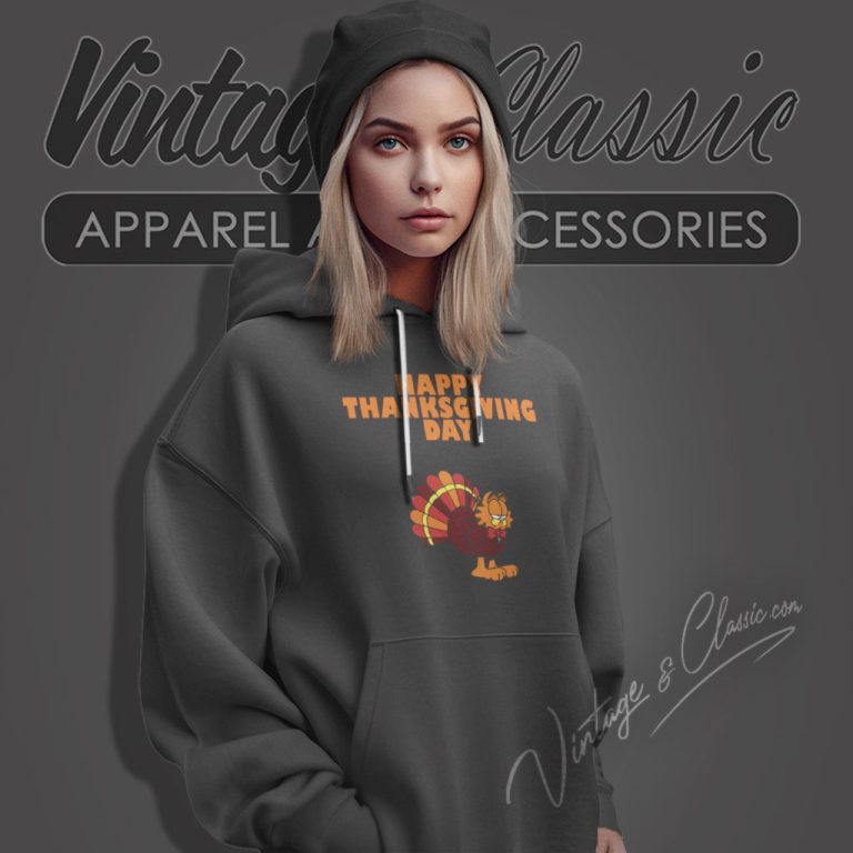 Garfield Happy Thanksgiving Day Hoodie Garfield Happy Thanksgiving Day Hoodie